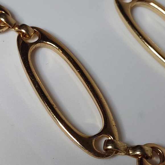 50.5 Inch Gold Tone Metal Belt - Picture 11 of 14